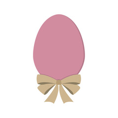 Pastry colored easter egg Vector