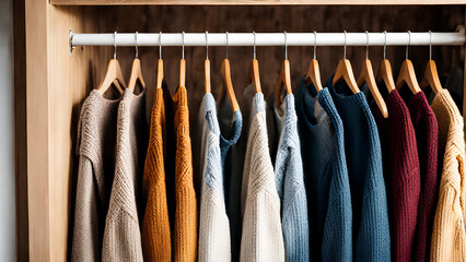 Autumn fashion wardrobe as cozy comfort 2024