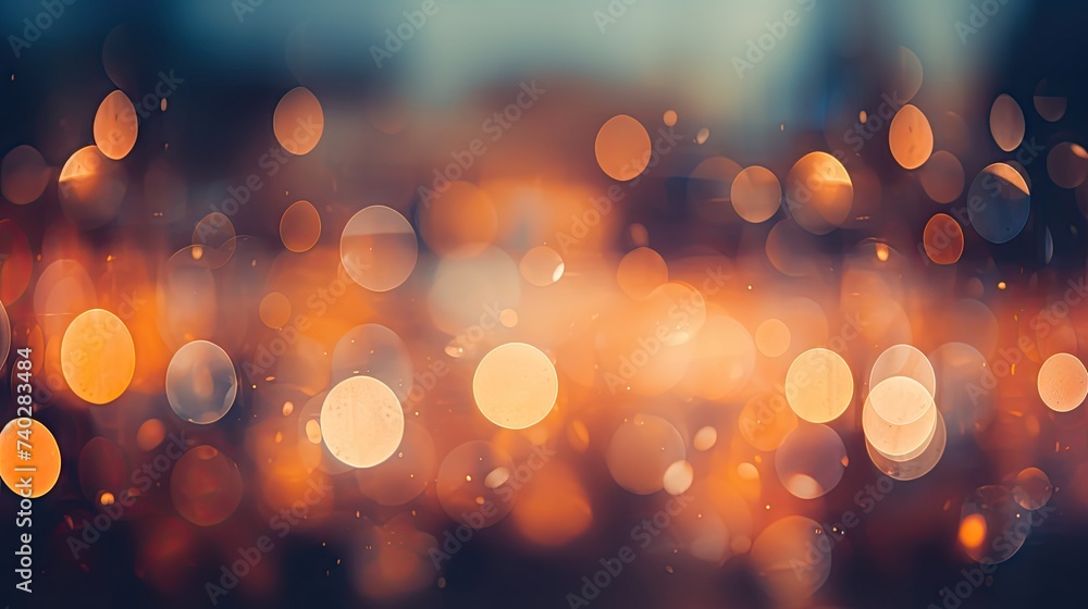 Poster elegant abstract bokeh lights creating a whimsical and dreamy background