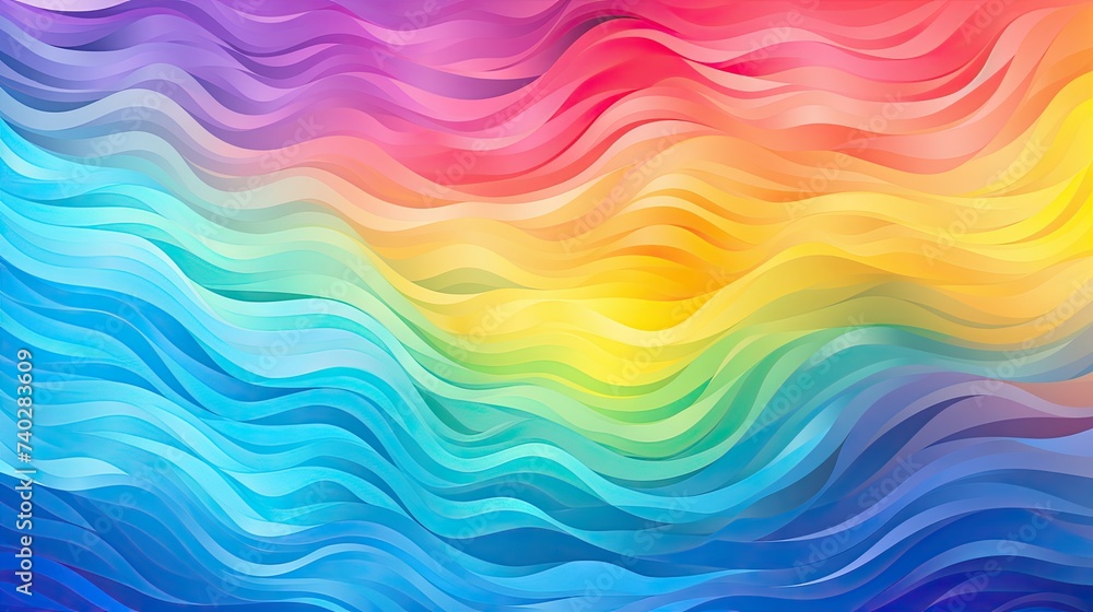 Poster Vibrant Abstract Background Featuring Colorful Waves and Dynamic Movement