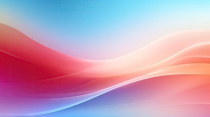 Vibrant Abstract Swirls: Dynamic Blue and Red Wave in Colorful Blurred Gradient Background