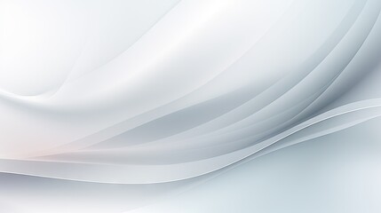 Elegant White Wave on Gray Gradient Background for Modern Designs and Concepts