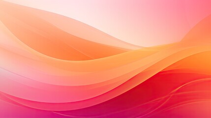 Vibrant Abstract Gradient Background with Curved Lines in Red, Orange, and Pink Hues