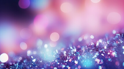 Captivating Glittering Lights Background in Stylish Shades of Silver, Purple, and Blue