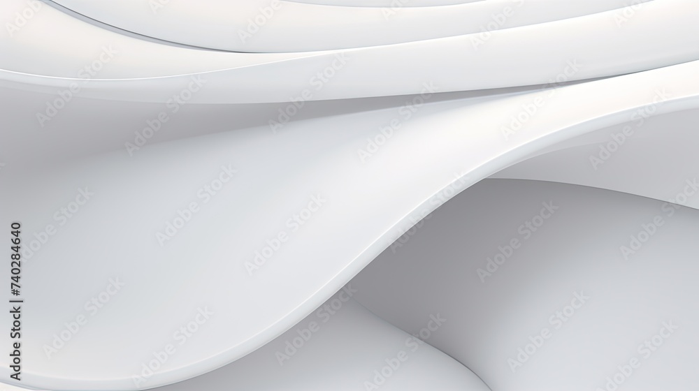 Poster elegant white abstract background with flowing smooth lines and curved shapes