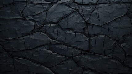 Elegant black background with intricate cracks and distressed texture for design projects