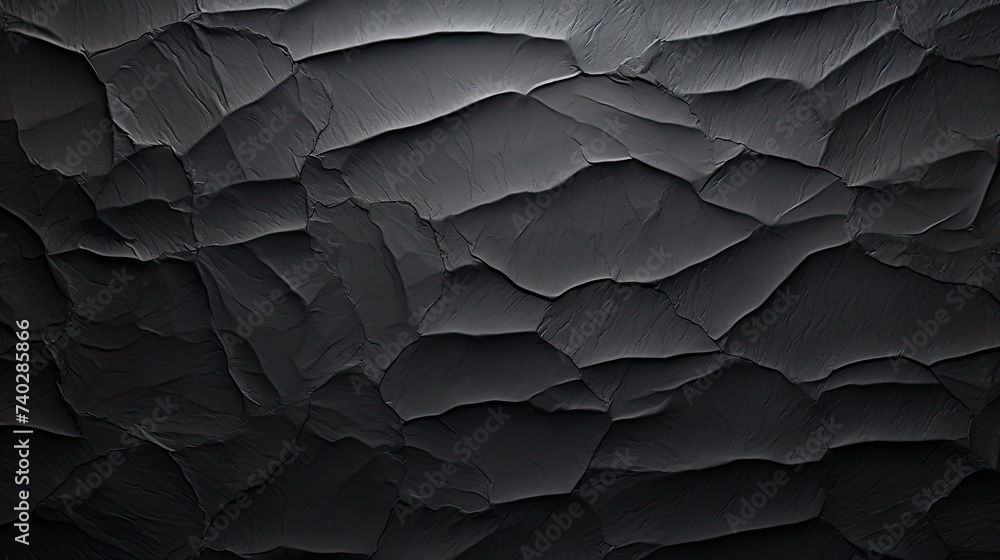 Poster dynamic black background with intricate rough texture for artistic design projects