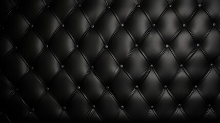 Elegant Black Leather Background with Diamond Pattern for Luxurious Design Projects