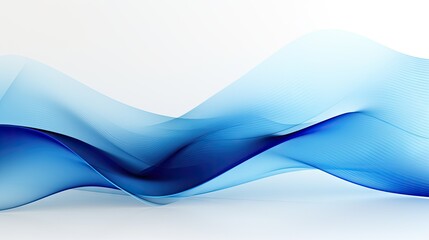 Energetic Flow of Blue Abstract Waves Evoking Calmness and Serenity in Unique Background Design