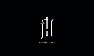 HI, IH, H, I, Abstract Letters Logo monogram