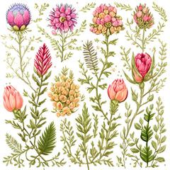 floral pattern vegetation - 740287069