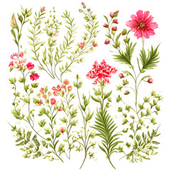 floral pattern vegetation - 740287075