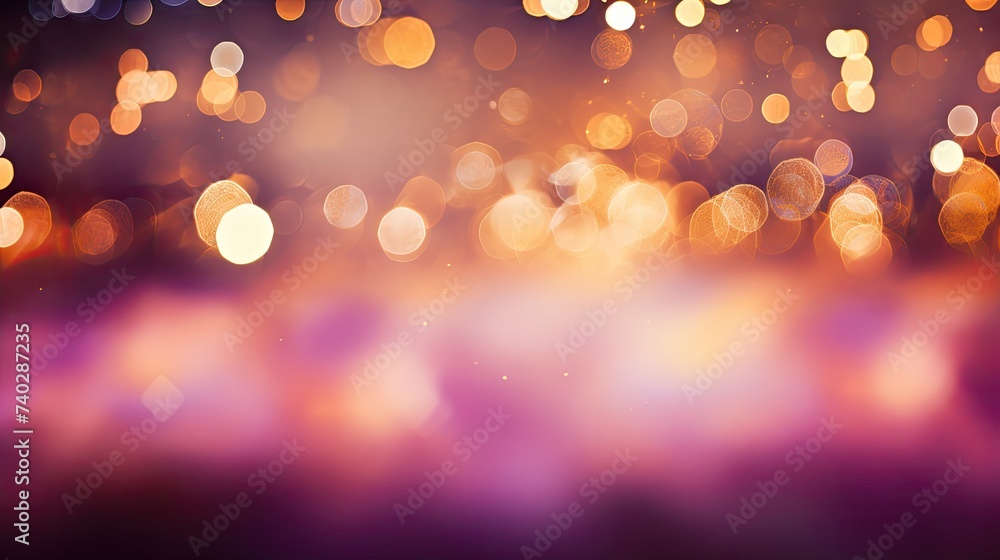 Poster enchanting bokeh lights illuminate the background with a captivating glow and twinkle