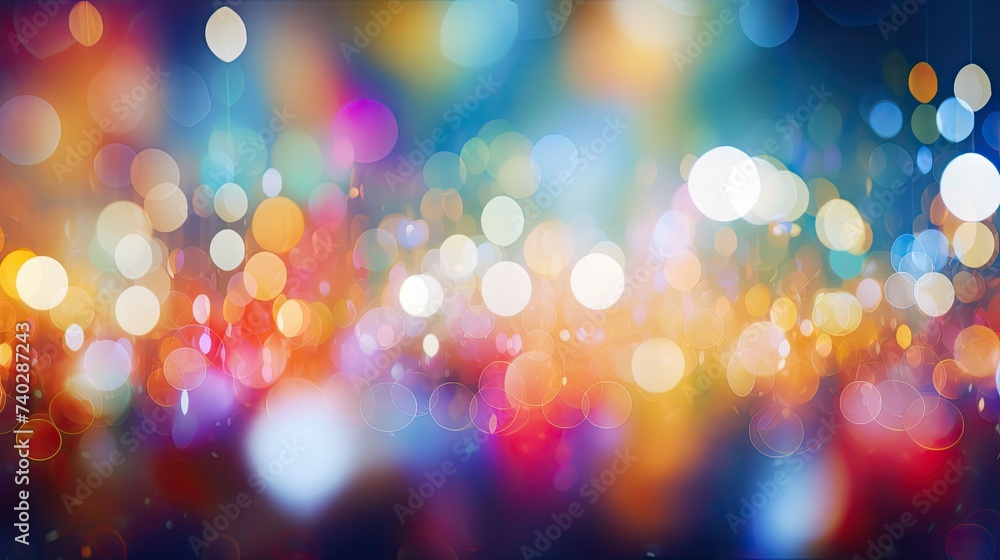 Aufkleber vibrant abstract bokeh lights background with multicolored motion blur