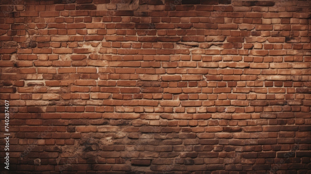 Poster rustic brick wall with textured surface for urban design and architecture concepts