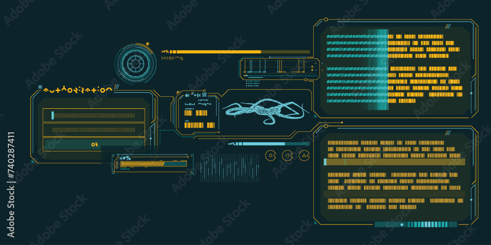 Poster scientific research data processing interface.