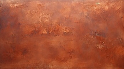Textured Copper Painted Surface Background with Artistic and Warm Tones