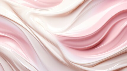Elegant Pink and White Beauty Cream Texture for Luxurious Skincare Treatment