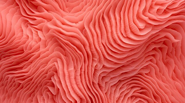Vivid Pink Coral Inspired Abstract Wallpaper with Organic Textured Surface