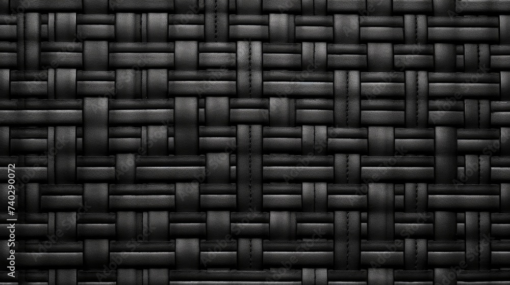 Aufkleber elegant black woven texture background with macro weave pattern for luxury design