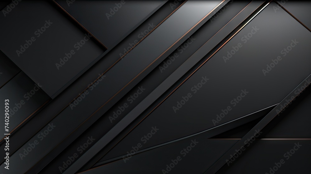 Aufkleber Elegance in Simplicity: Luxurious Black Gradient Abstract Background for Modern Design Projects