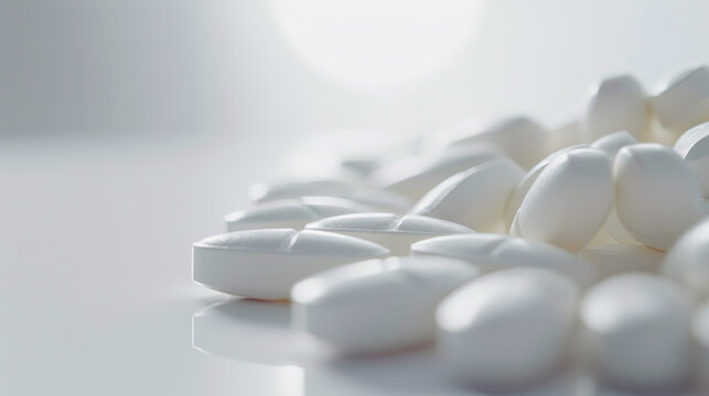 Pristine White Medication Tablets