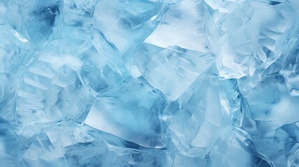 Mesmerizing Blue Background with Intricate Ice Crystal Patterns and Textures