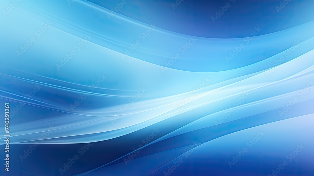 Poster glowing blue motion: abstract background with gradient light effects and dynamic blurred hues