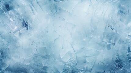Glistening Blue Ice Crystals on a Captivating Abstract Background