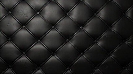 Luxurious Black Leather Texture Background with Elegant Design Elements