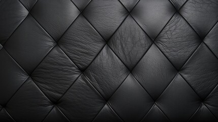 Sleek and Sophisticated: Textured Elegance of Black Leather Background Design