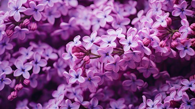 Vibrant Lilac Blossoms Creating Stunning Purple Flower Wallpapers