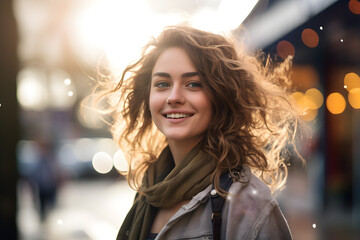 Fototapeta premium Beautiful portrait of a woman, photography, portrait photography, beautiful woman