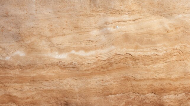 Elegant Travertine Marble Pattern in Warm Brown and Beige Tones for Luxurious Interiors