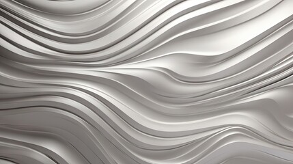 Dynamic 3D Metal Plate with Flowing Wavy Lines and Abstract Curves