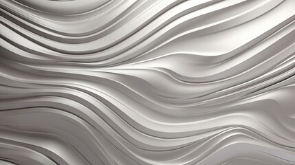 Obraz premium Dynamic 3D Metal Plate with Flowing Wavy Lines and Abstract Curves