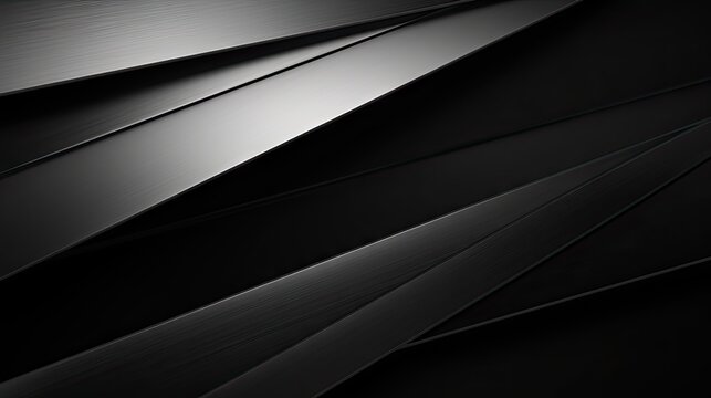 Elegant Black Abstract Wallpapers in High Definition - Silver Gradient Metal Textured Tech Background