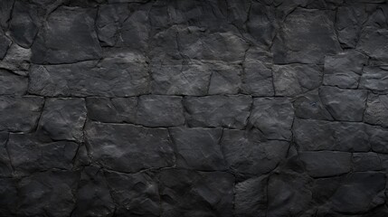 Mysterious Black Stone Wall Standing Tall Against a Dark Moody Background