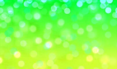 Fototapeta na wymiar Green bokeh background banner perfect for Party, Anniversary, ad, event, Birthdays, and various design works