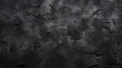Eerie Dark Textured Background with Cracked Surface and Grungy Concrete Floor