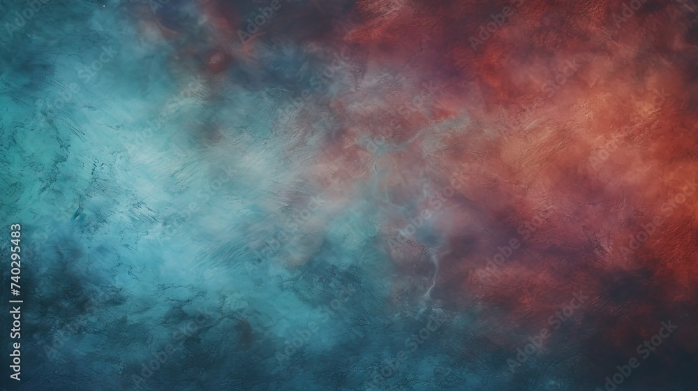 Aufkleber dynamic red and blue abstract canvas texture on black background