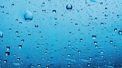 Mesmerizing Water Droplets Refracting Light On a Window Pane