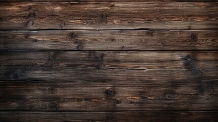 Fototapeta na wymiar Rustic Wooden Wall Showing Intricate Dark Brown Wood Texture Design
