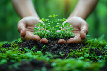 A consulting firm assisting businesses in developing and implementing comprehensive environmental sustainability strategies. Concept of corporate environmental consulting. Generative Ai.