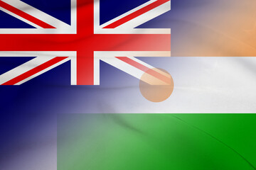 New Zealand and Niger official flag international negotiation NER NZL