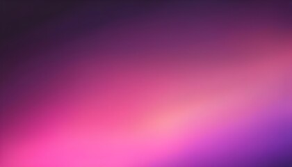 Fototapeta premium Blurred color gradient pink purple light grainy color gradient background dark abstract wallpaper