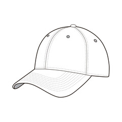 9Forty Adjustable Strap Baseball Cap Detailed Vector Design