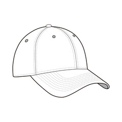 9Forty Adjustable Strap Baseball Cap Detailed Vector Design
