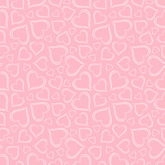 Heart love pink pattern seamless