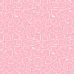 Heart love pink pattern seamless
